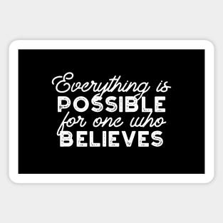 Everything is possible for one who believes Mark 9:23 v2 Sticker